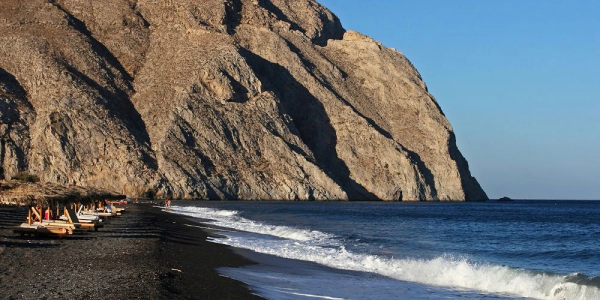Santorini Black Beach