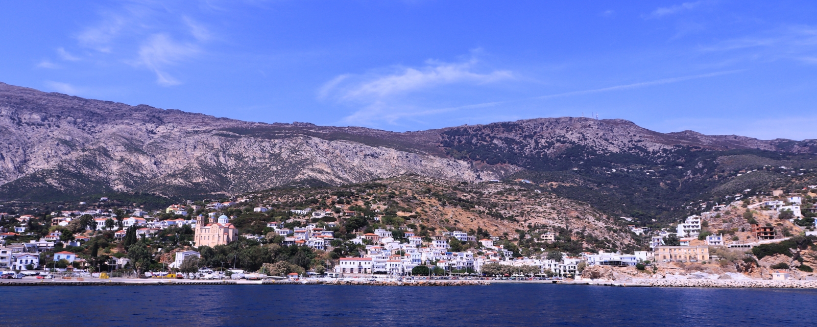 View of Agios Kirikos port of Ikaria