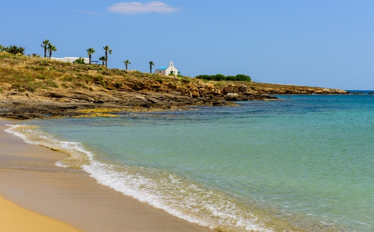 Golden beach, Paros
