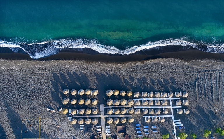 Santorini Black Beach