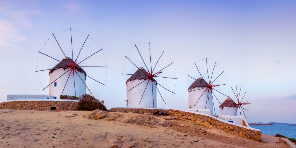 Mykonos windmills